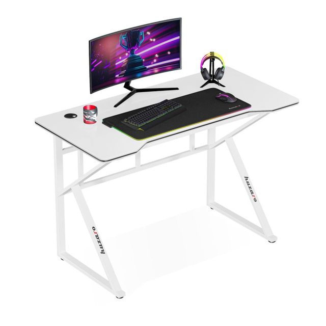 Stůl herní HUZARO Hero 1.6 White 120cm - rozbaleno