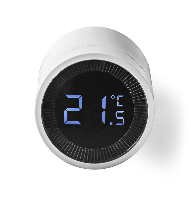 Smart termostatická hlavice NEDIS ZBHTR10WT ZigBee Tuya - rozbaleno - poškozený obal