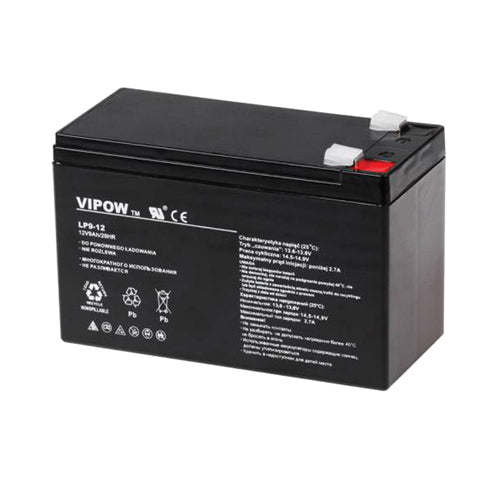 Baterie olověná 12V 9Ah VIPOW BAT0228 - rozbaleno - oděrky na kontaktech