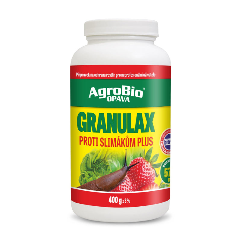 Přípravek proti slimákům AGROBIO Granulax Plus 400g - rozbaleno- poškozené víčko