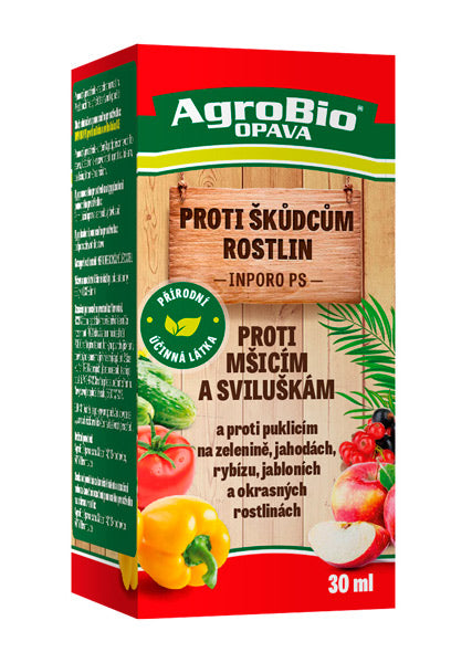 Přípravek proti mšicím a sviluškám AGROBIO Inporo 30ml - expirace 3. 6. 2026