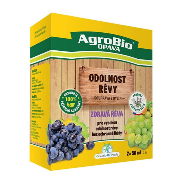Přípravek pro odolnost révy AGROBIO Zdravá Réva 2x50ml - expirace 28. 6. 2026