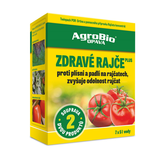 Přípravek proti plísni rajčat AGROBIO Zdravé rajče Plus sada - rozbaleno - poškozený obal